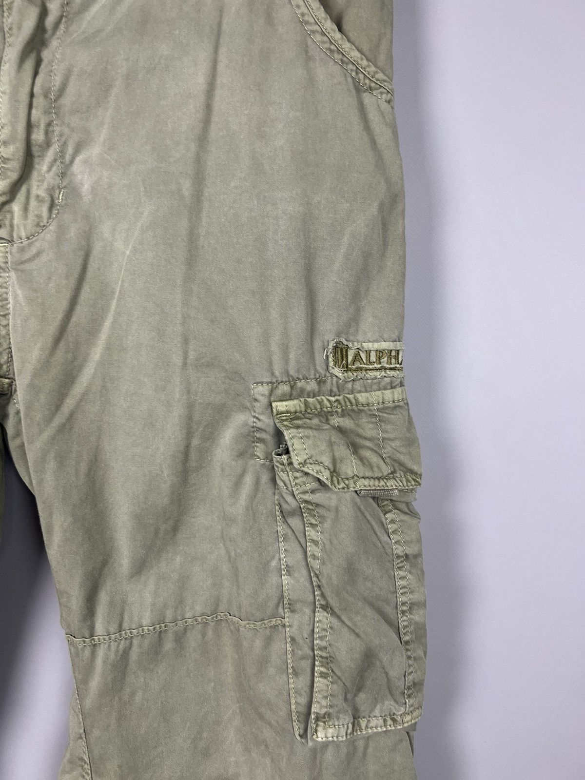 Alpha Industries W36 Alpha industries cargo pants with drawstrings vintage Size US 36 / EU 52 - 3 Thumbnail
