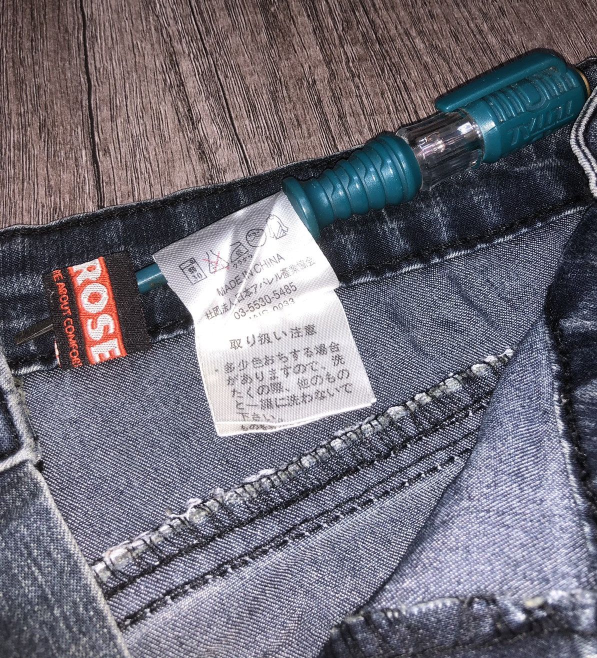 Designer × Japanese Brand Vintage Sun Rose Bush Pant Stretchable Jeans Size 27" / US 4 / IT 40 - 12 Thumbnail
