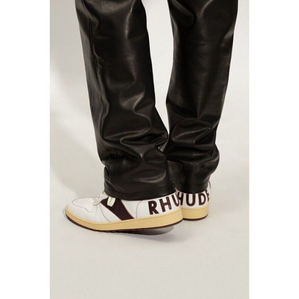 Rhude Rhude Rhecess-Hi Sneakers 7 Men's White Maroon Sneakers New Size US 7 / EU 40 - 3 Thumbnail