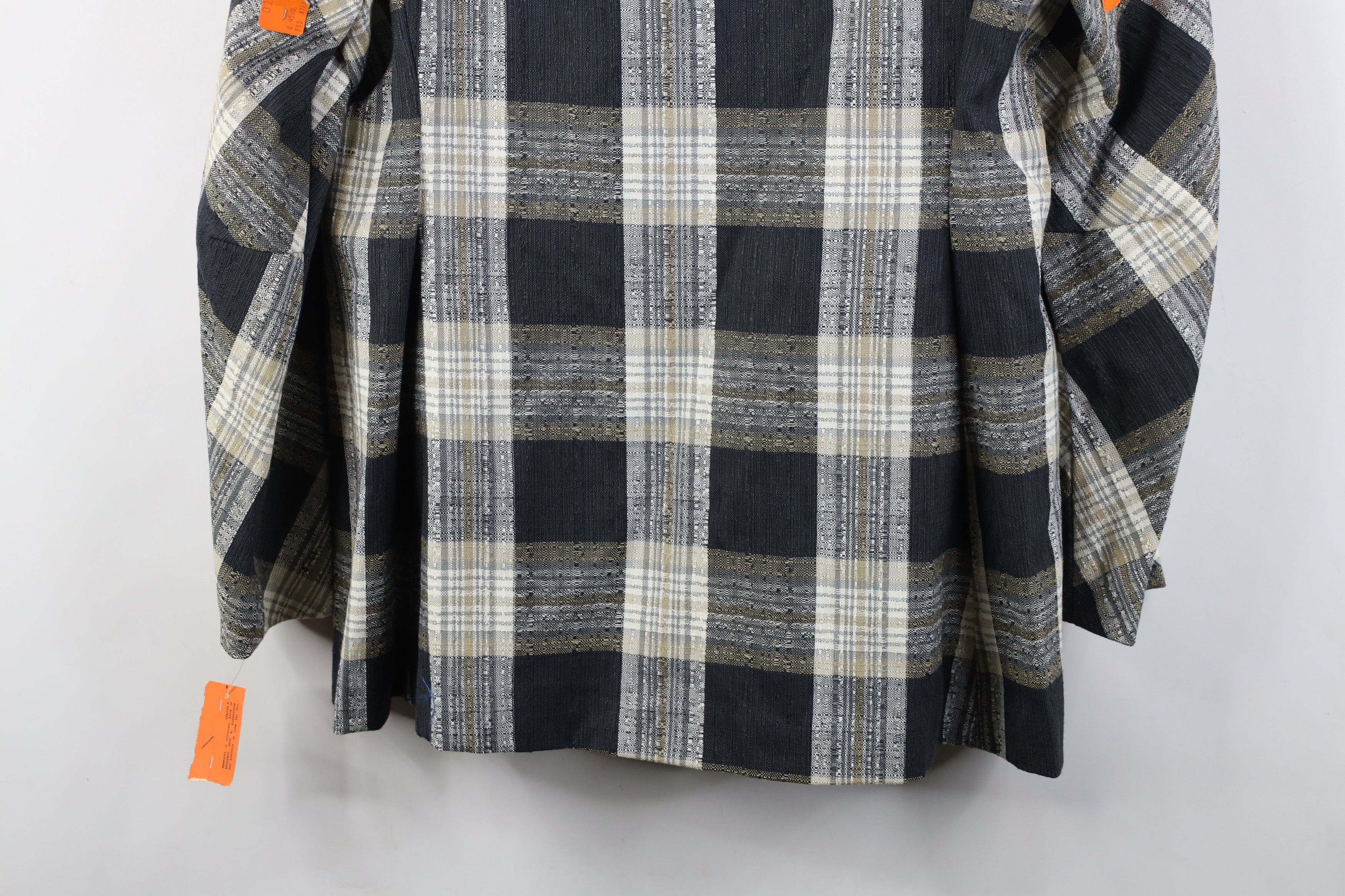 Vintage Deadstock Vintage 70s Streetwear Suit Coat Jacket Plaid Size XXL / US 16-18 / IT 52-54 - 15 Thumbnail