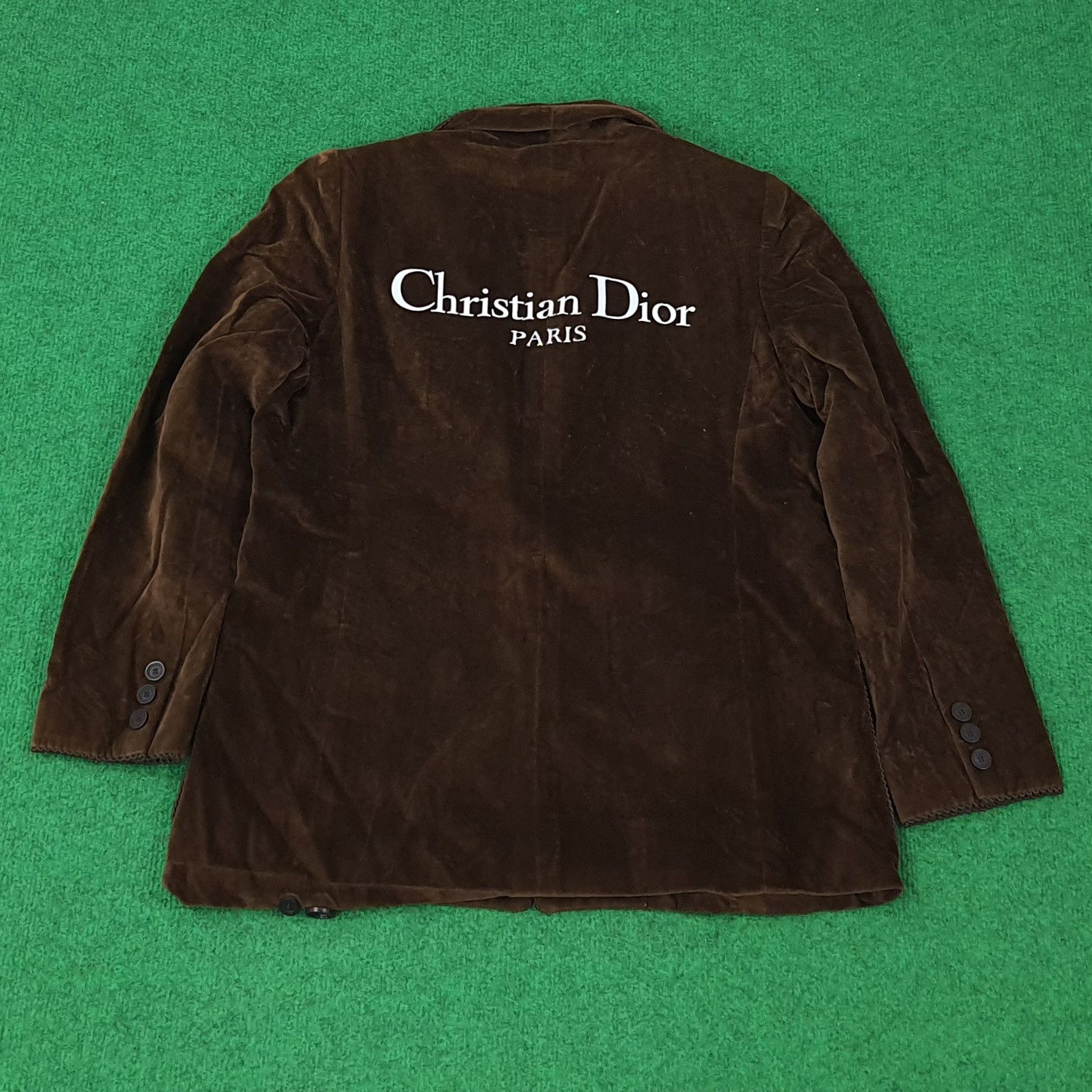 Christian Dior Monsieur × Designer × Vintage Vintage Christian Dior Velvet Custom Logo Blazer C234N3 Size US XS / EU 42 / 0 - 1 Thumbnail