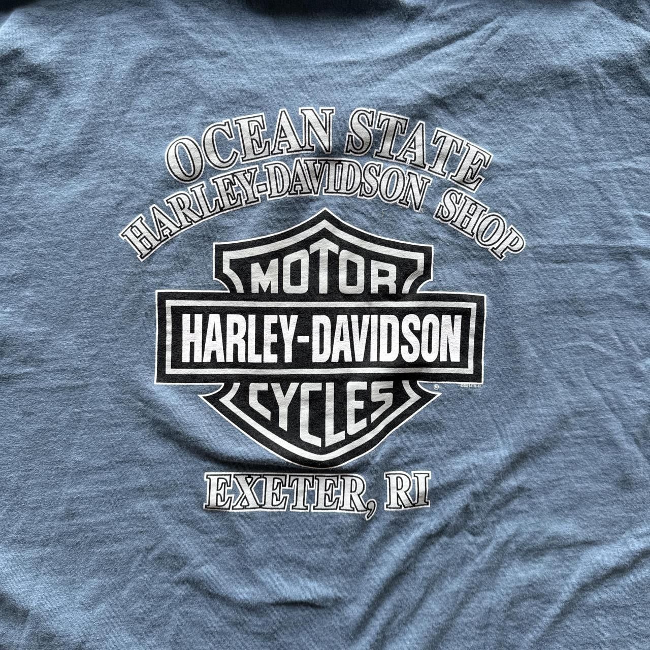 Vintage Y2K Sick Harley Davidson Checkboard Flame Long Sleeve Size US XL / EU 56 / 4 - 4 Thumbnail