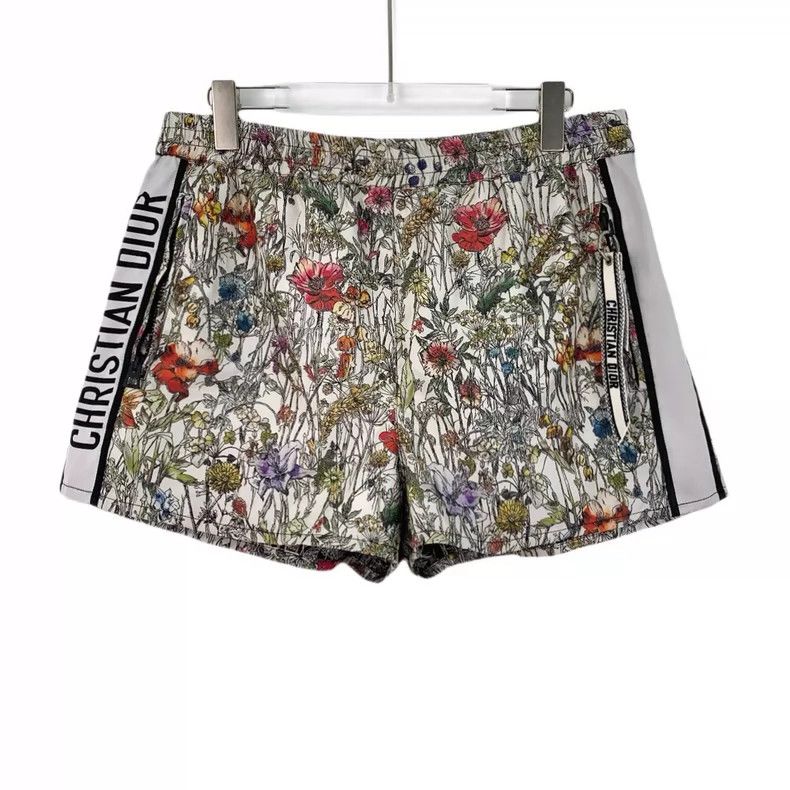 Dior Dior Multi-color floral printed casual shorts Size 26" / US 2 / IT 38 - 1 Thumbnail
