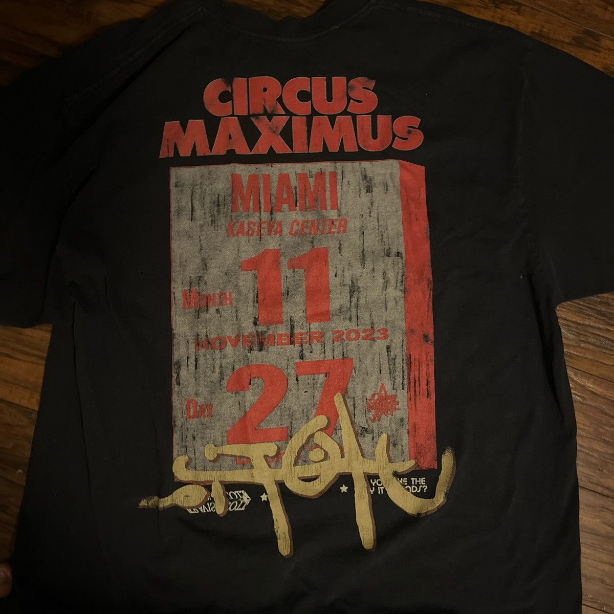 Travis Scott Travis Scott Utopia Circus Maximus Tour x Miami Tee Size XXL Size US XXL / EU 58 / 5 - 3 Thumbnail