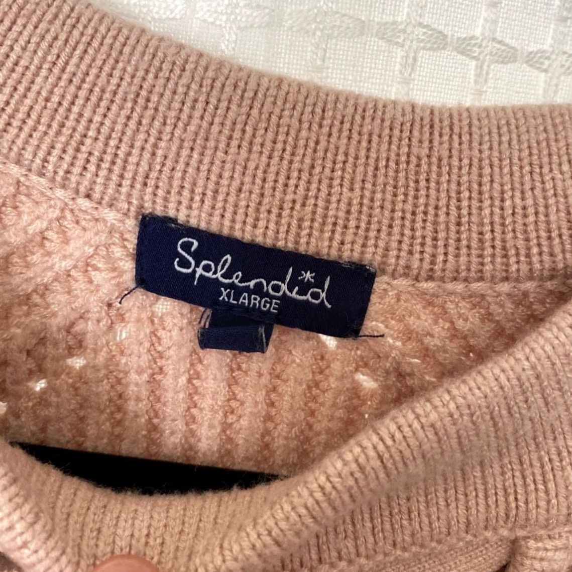 Splendid NWOT Splendid Pink CrissCross Knit Chunky Cozy LongSleeve Pullover Sweater XL Womens Size XL / US 12-14 / IT 48-50 - 3 Thumbnail