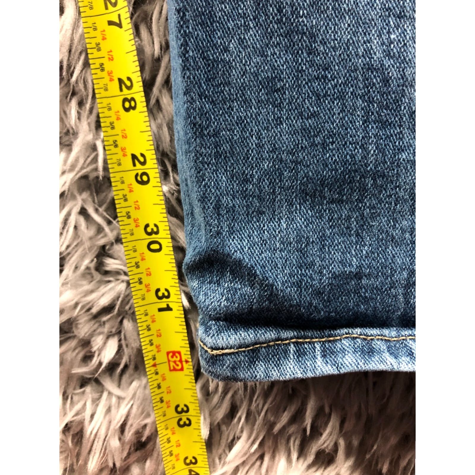 Lee Lee Jeans Size 40x32 Mens Mid Rise Straight Leg Medium Wash Blue Denim Regular Fit Size US 40 / EU 56 - 3 Thumbnail