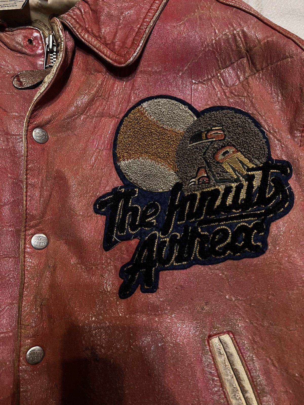 Avirex Jacket Leather Vintage Midnight Sun League 1953