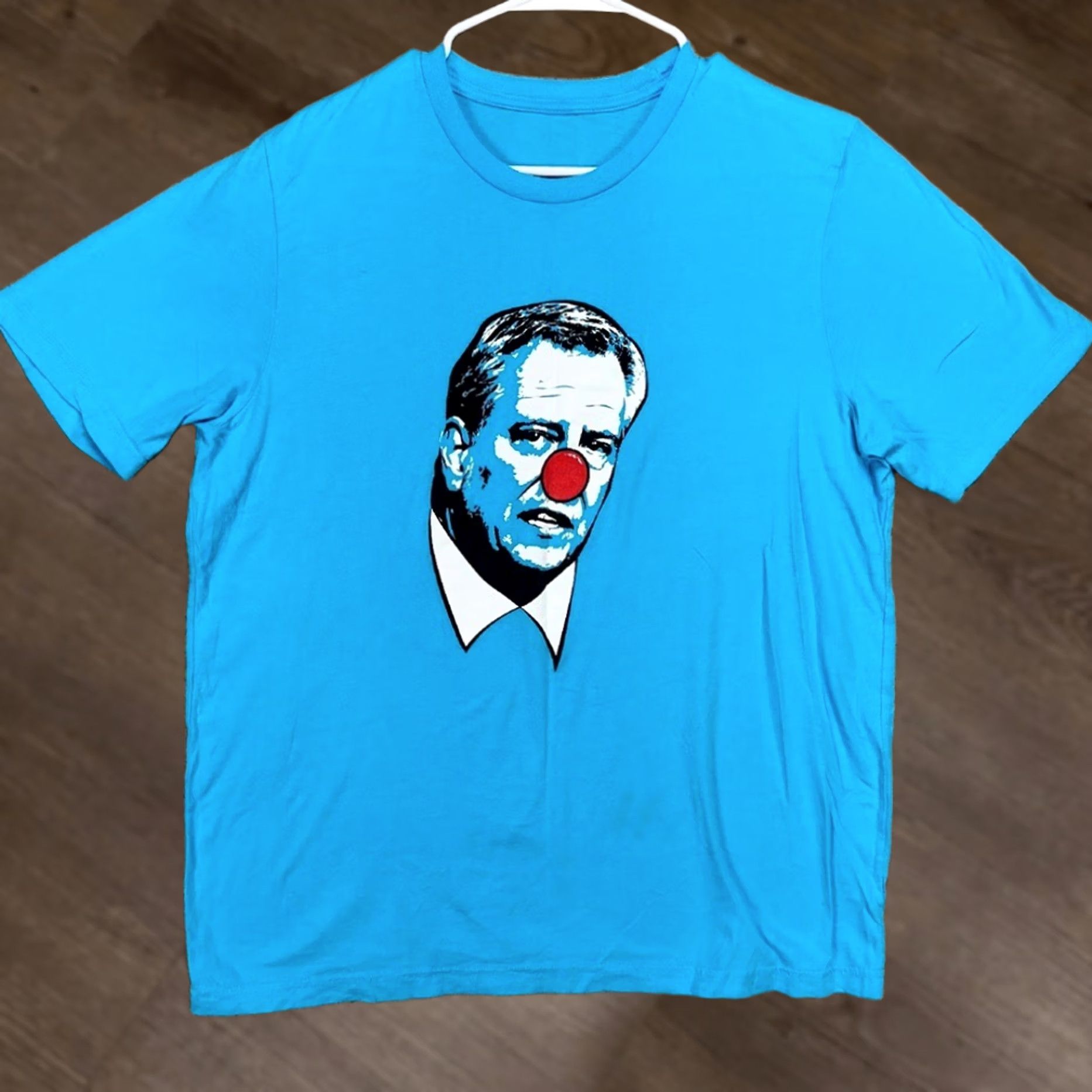 Vintage Barstool Sports T-Shirt Mens Large Blue Goodell Clown Red Nose Short Sleeve Tee Size US L / EU 52-54 / 3 - 1 Thumbnail