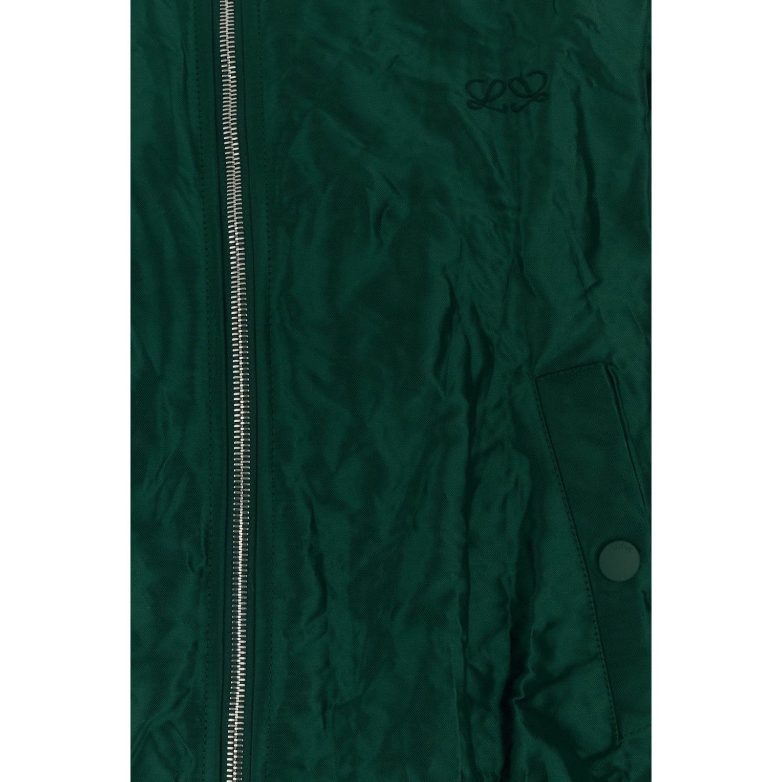 Loewe LOEWE Dark Green Tech Fabric Bomber Jacket New & Authentic ( Size M / US 6-8 / IT 42-44 - 3 Thumbnail