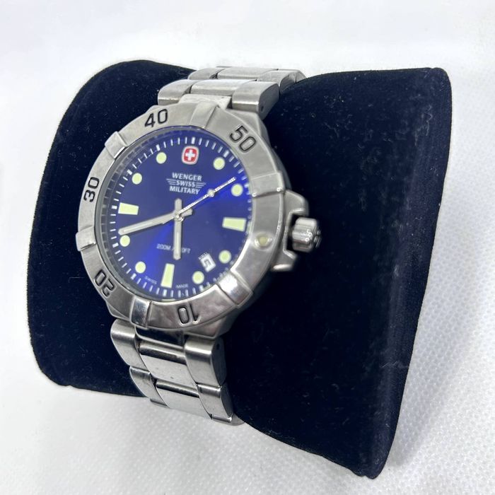 Swissgear Wenger Men s 79178 Swiss Military Blue Dial Date Dive