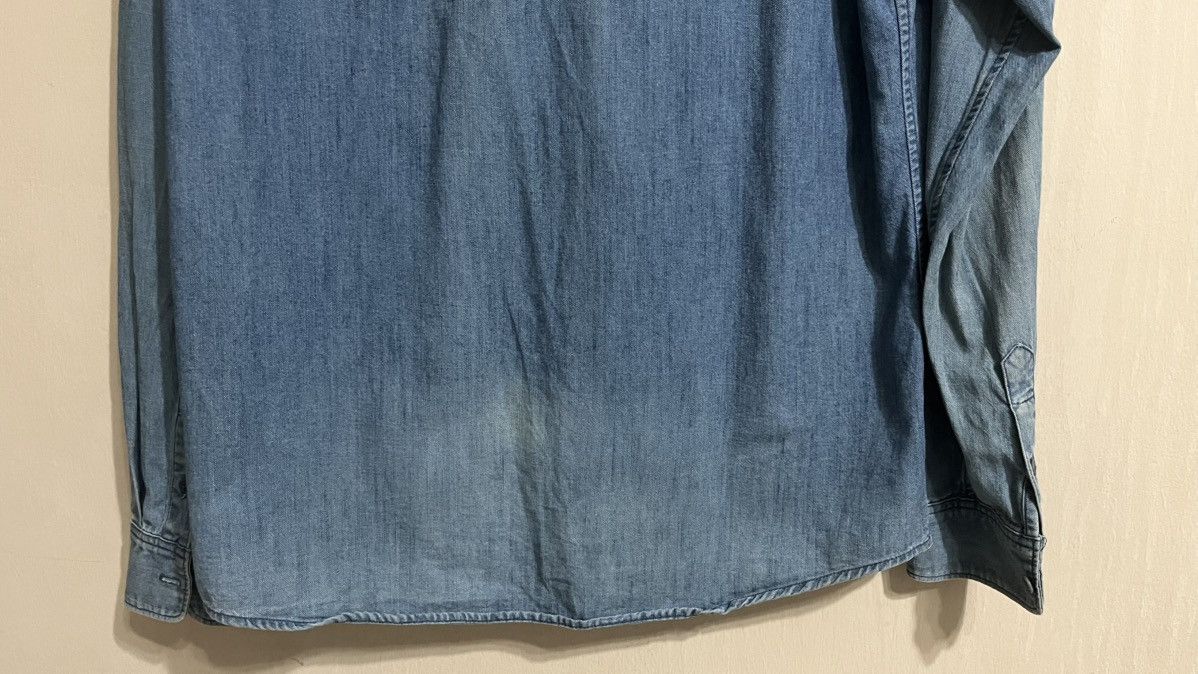A.P.C. Vintage A.P.C Faded Denim Button Up Shirt Size US S / EU 44-46 / 1 - 7 Thumbnail
