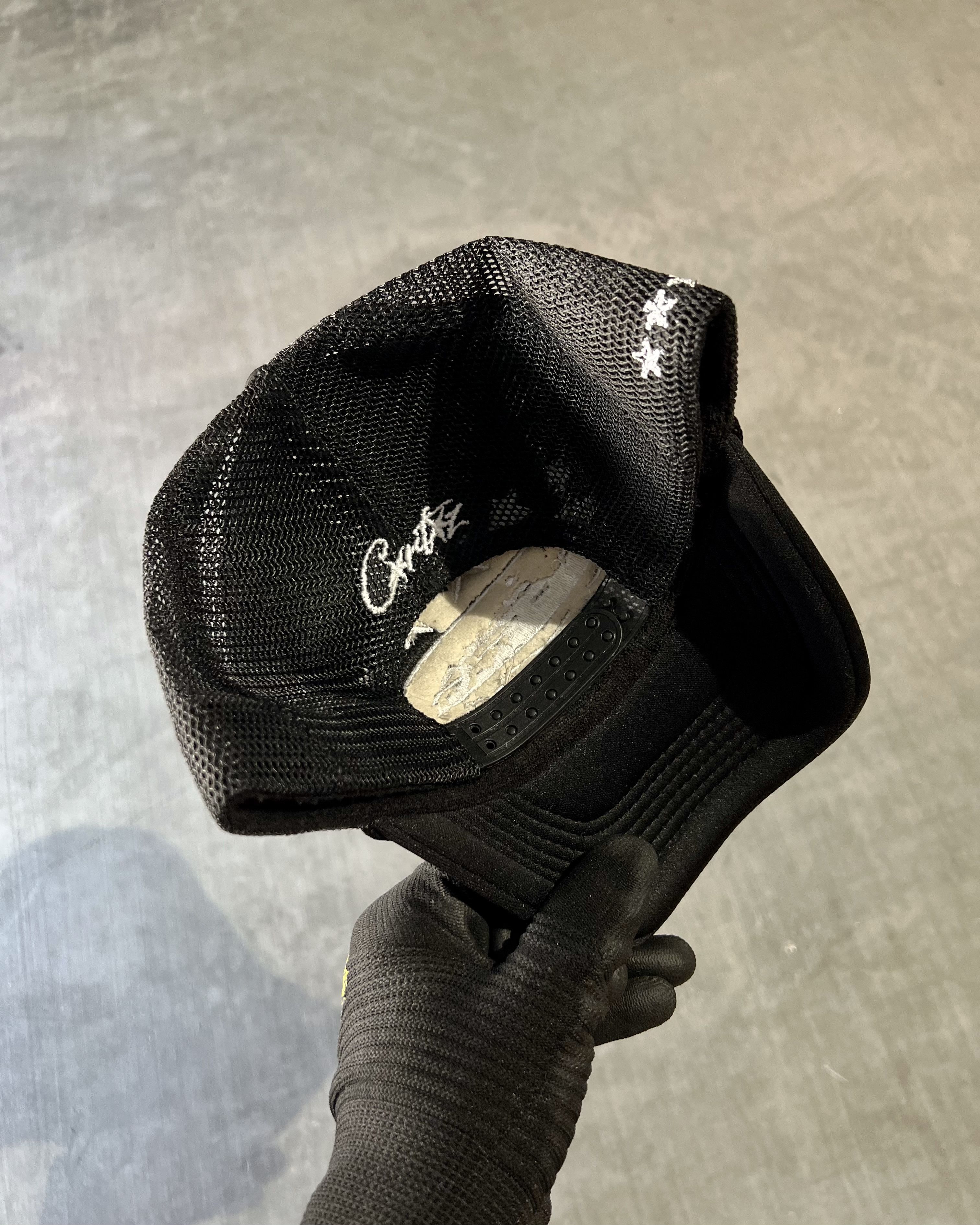 Corteiz Corteiz Black 5 Star trucker hat | Grailed