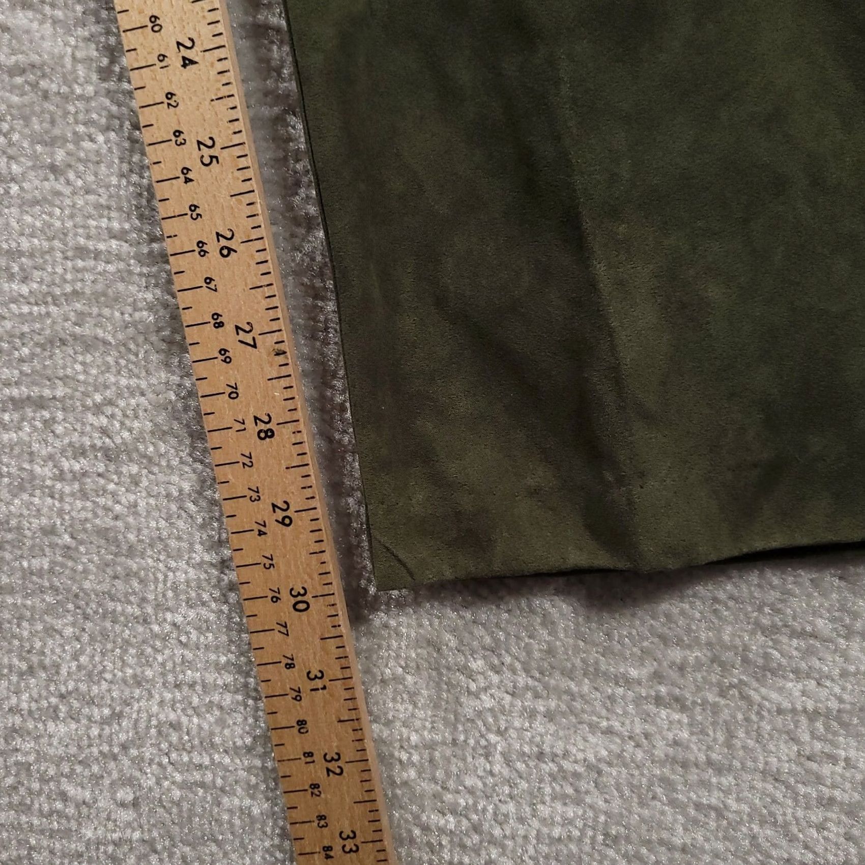 Vintage Jaclyn Smith Plus Size 20W Dress Pants Green High Rise Elastic Waist Crop Pockets Solid Polyester Tapered Leg Womens Size 42" / US 20 - 6 Thumbnail