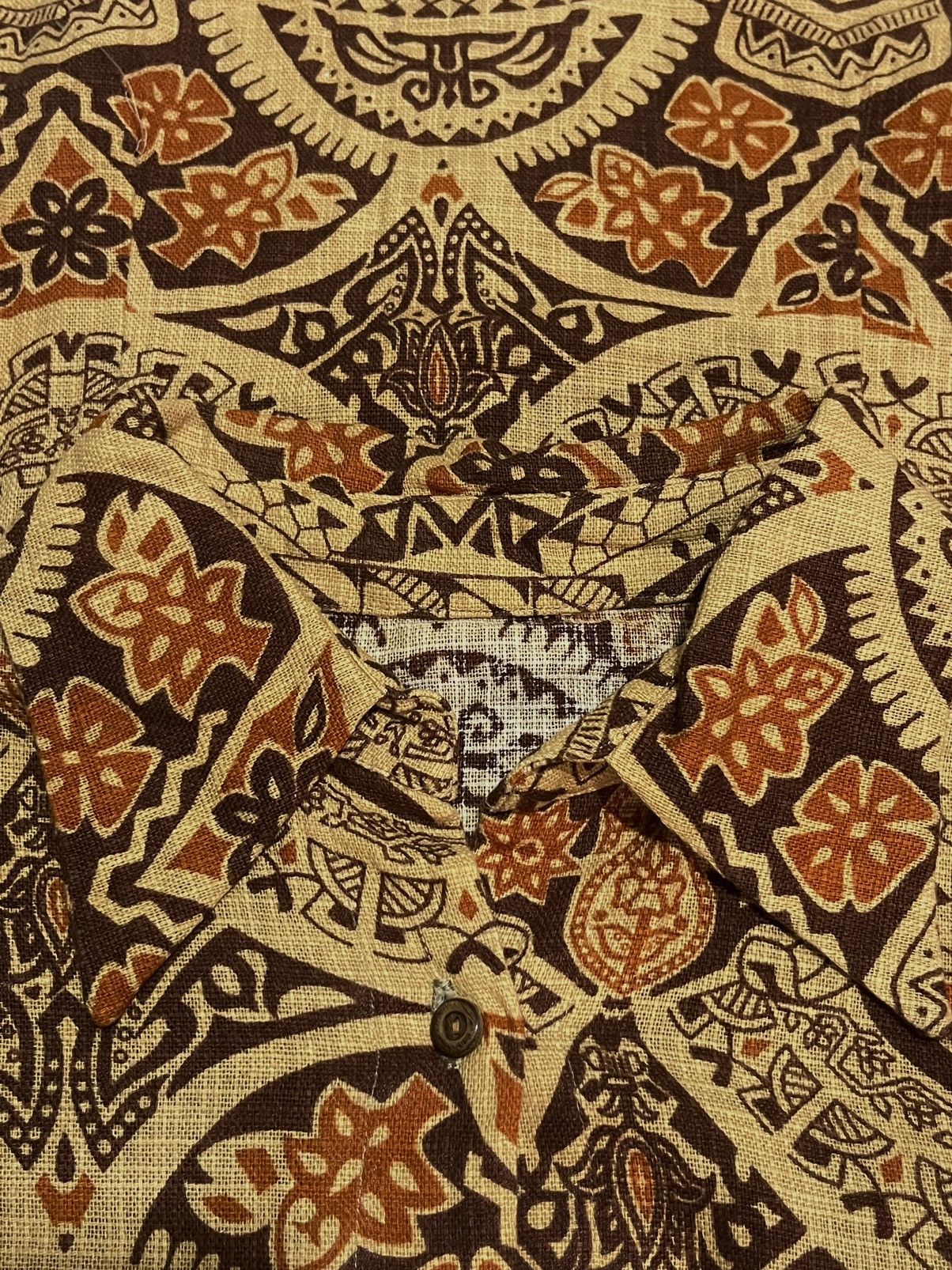 Japanese Brand × Vintage Vintage full print abstract paisley pattern cotton blouse Size M / US 6-8 / IT 42-44 - 4 Thumbnail
