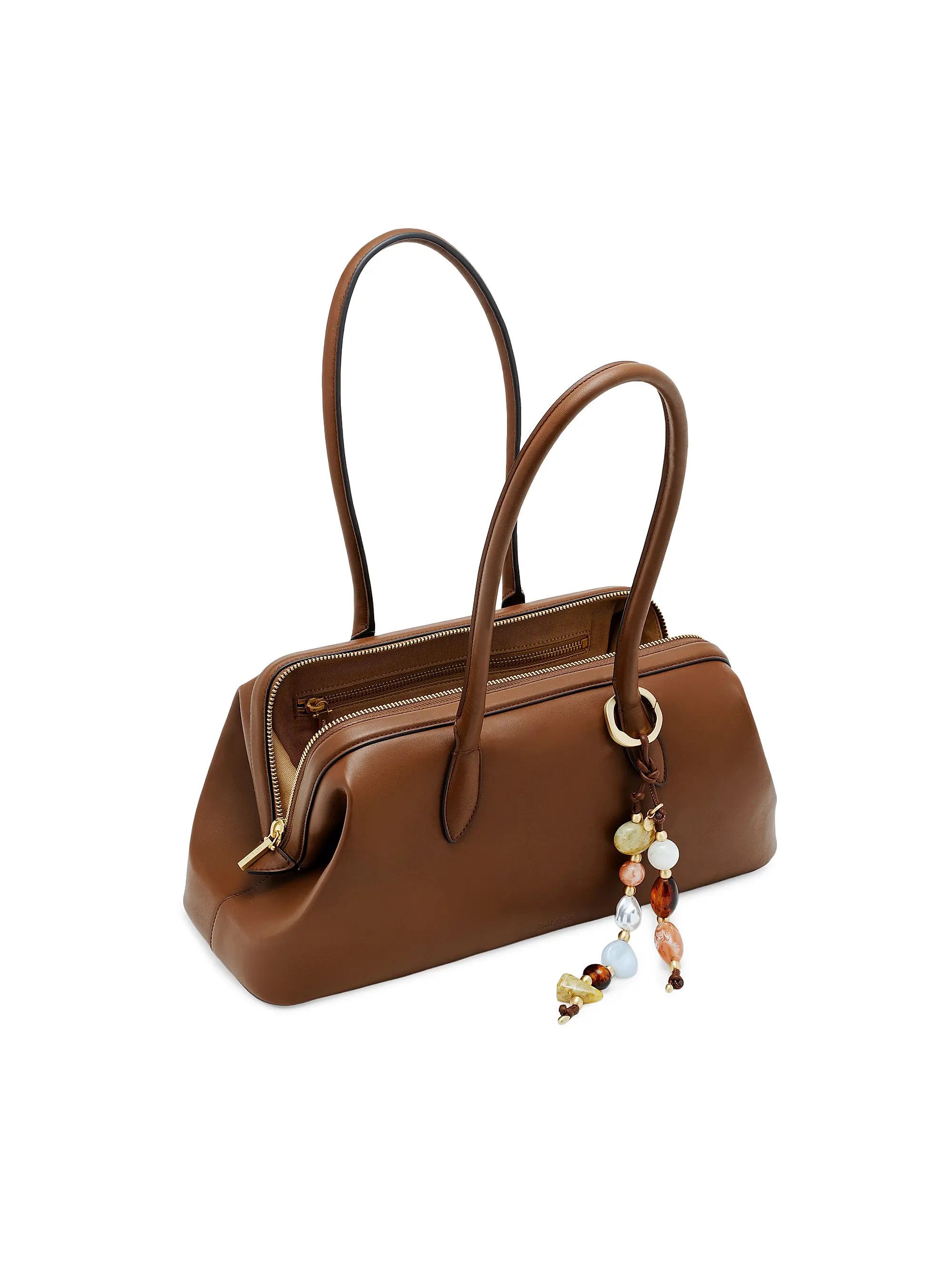 Cult Gaia os11x0526 Size: OS / Raia Bag Charm Leather Satchel Bag Size ONE SIZE - 4 Thumbnail