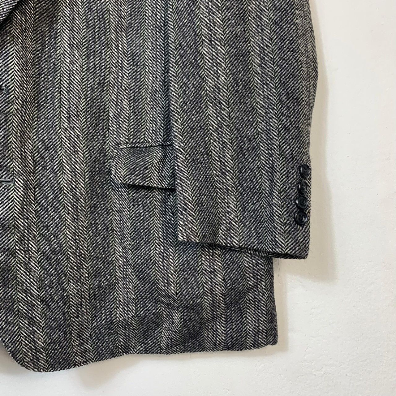 Givenchy 90s GIVENCHY STRIPED WOOL BLAZER Size 38S - 7 Thumbnail