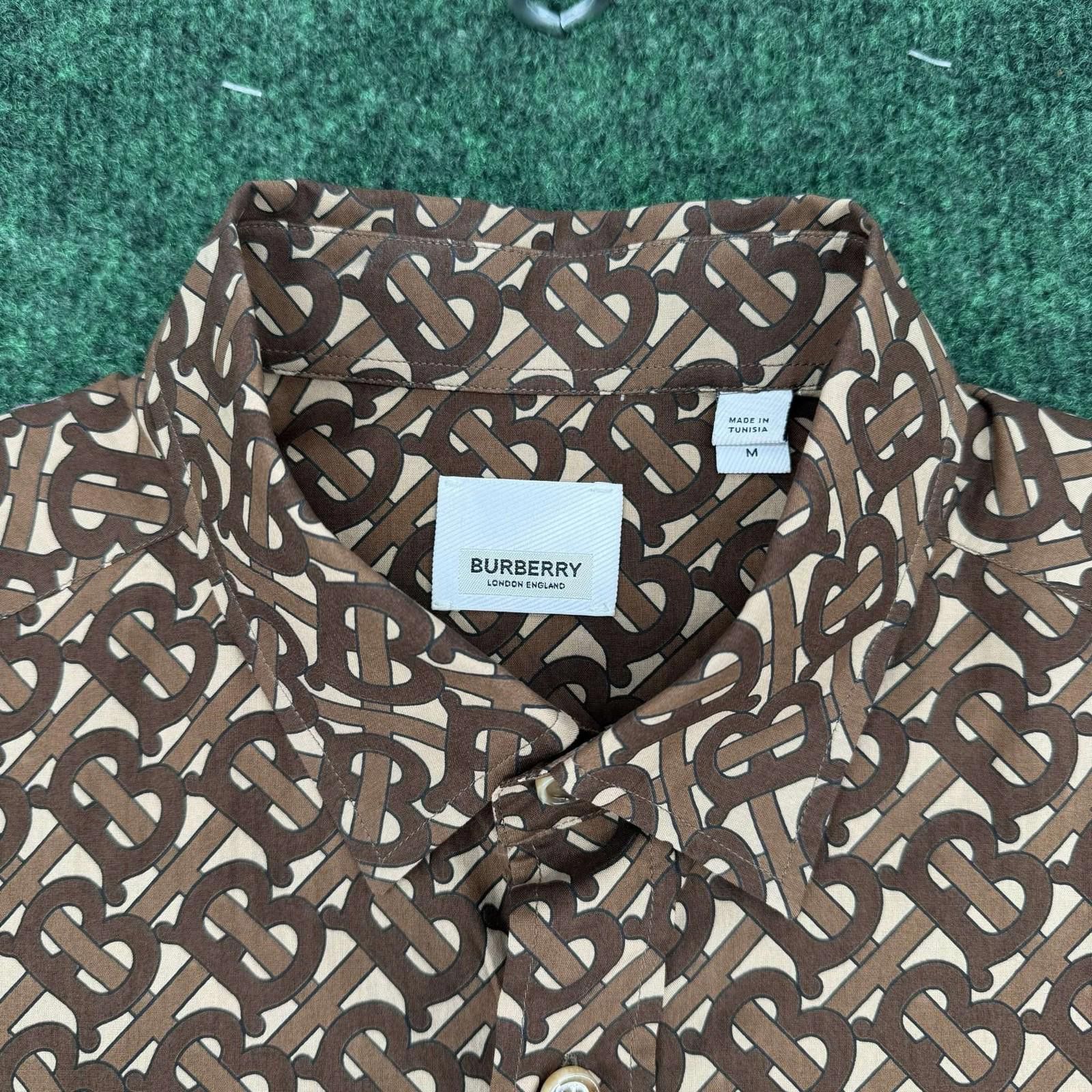Burberry Burberry Men's Chatham TB-Monogram Stripe Button Up M Size US M / EU 48-50 / 2 - 4 Thumbnail
