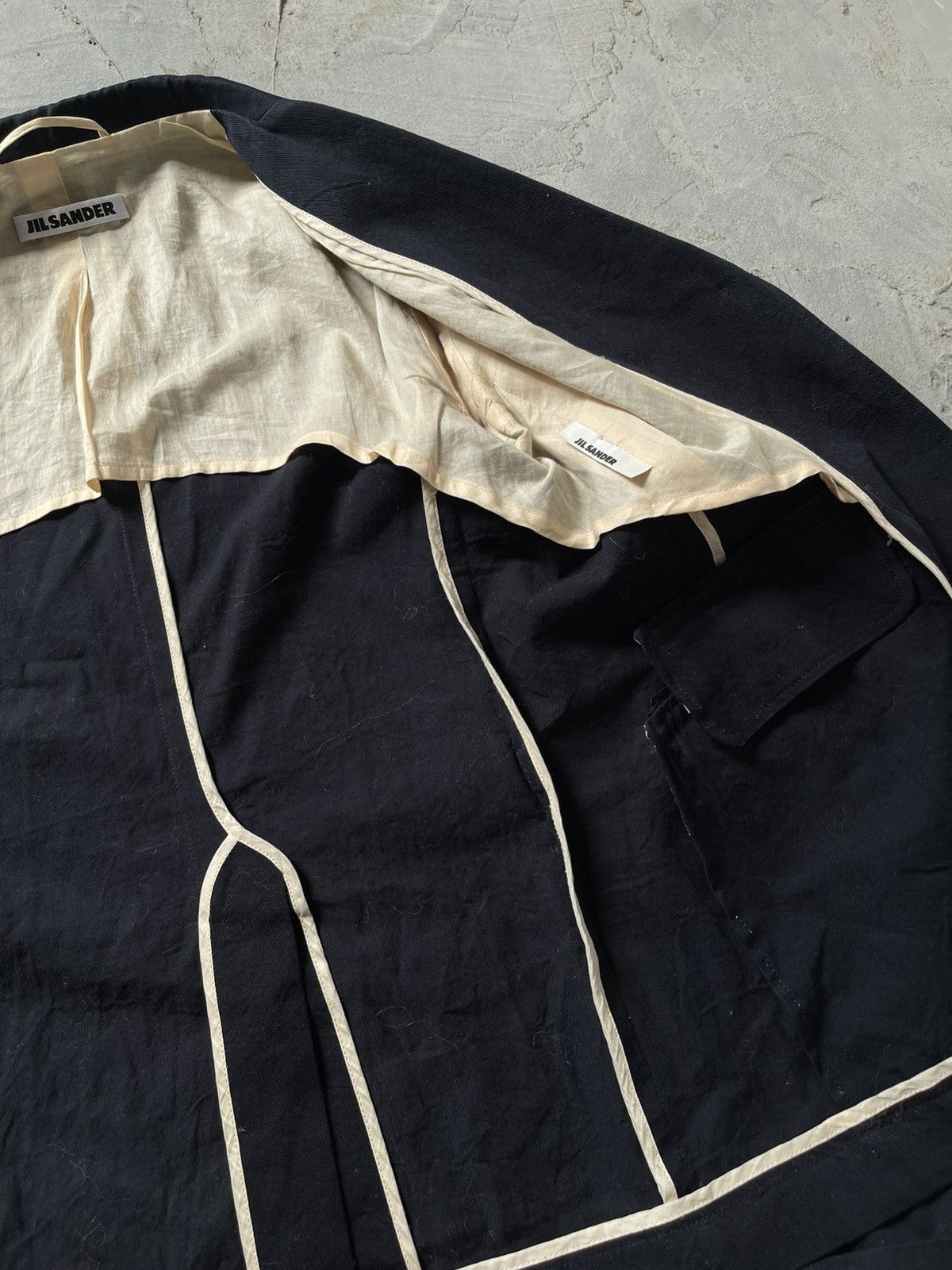 Jil Sander Vintage Jil Sander Blazer Luxury Coat Size S / US 4 / IT 40 - 6 Thumbnail