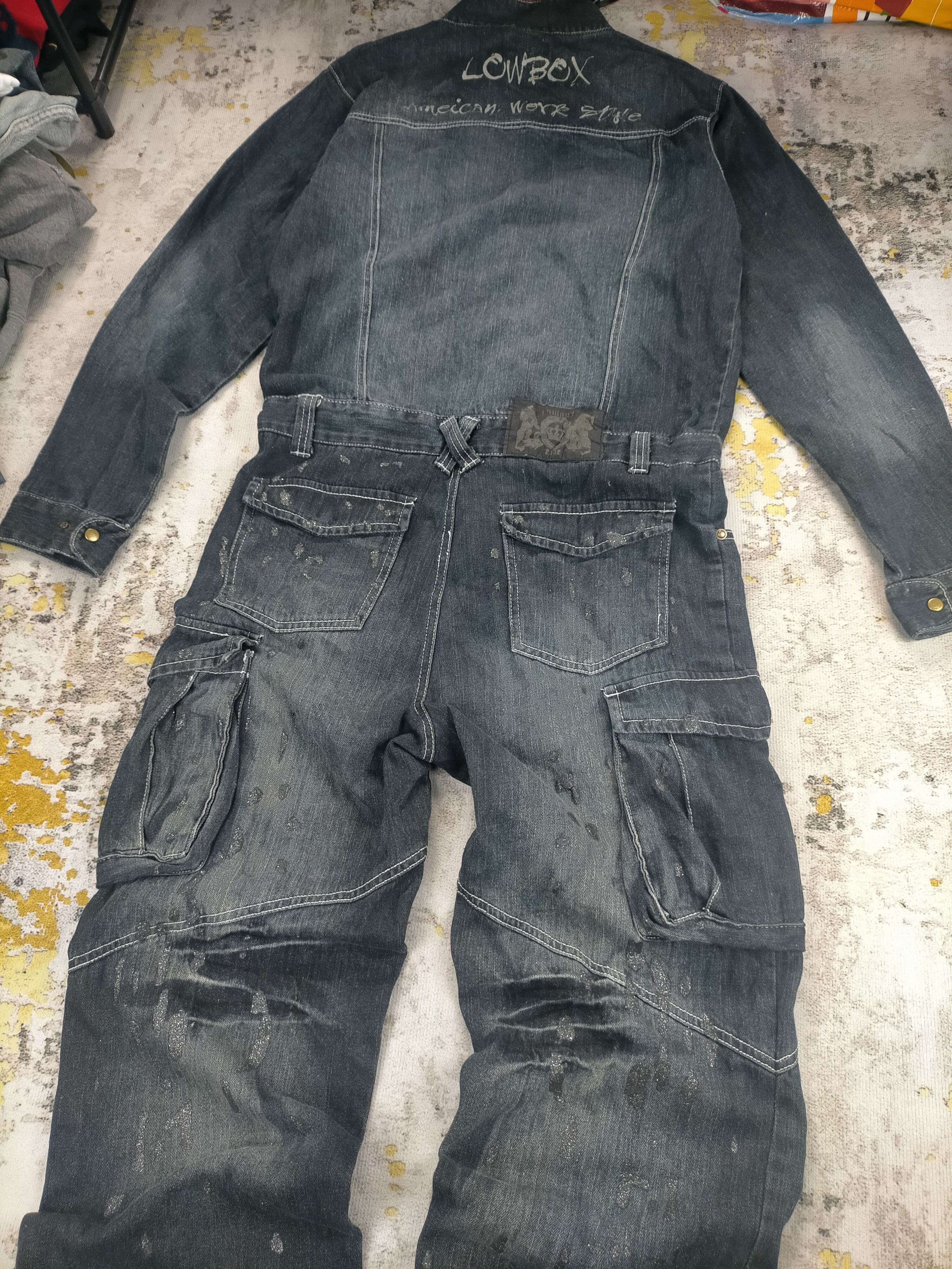 LOWBOX LOWBOX Tactical Multipocket Punk Style Overall Jeans Size US 34 / EU 50 - 4 Thumbnail