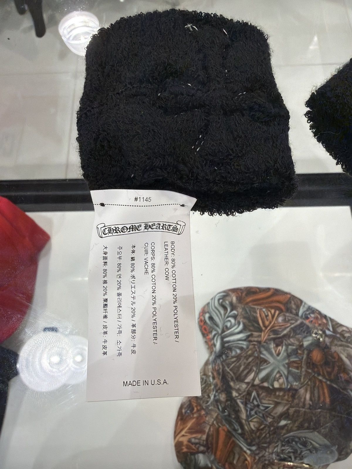 Chrome Hearts Chrome Hearts Cross Black Sweatbands Size ONE SIZE - 3 Thumbnail