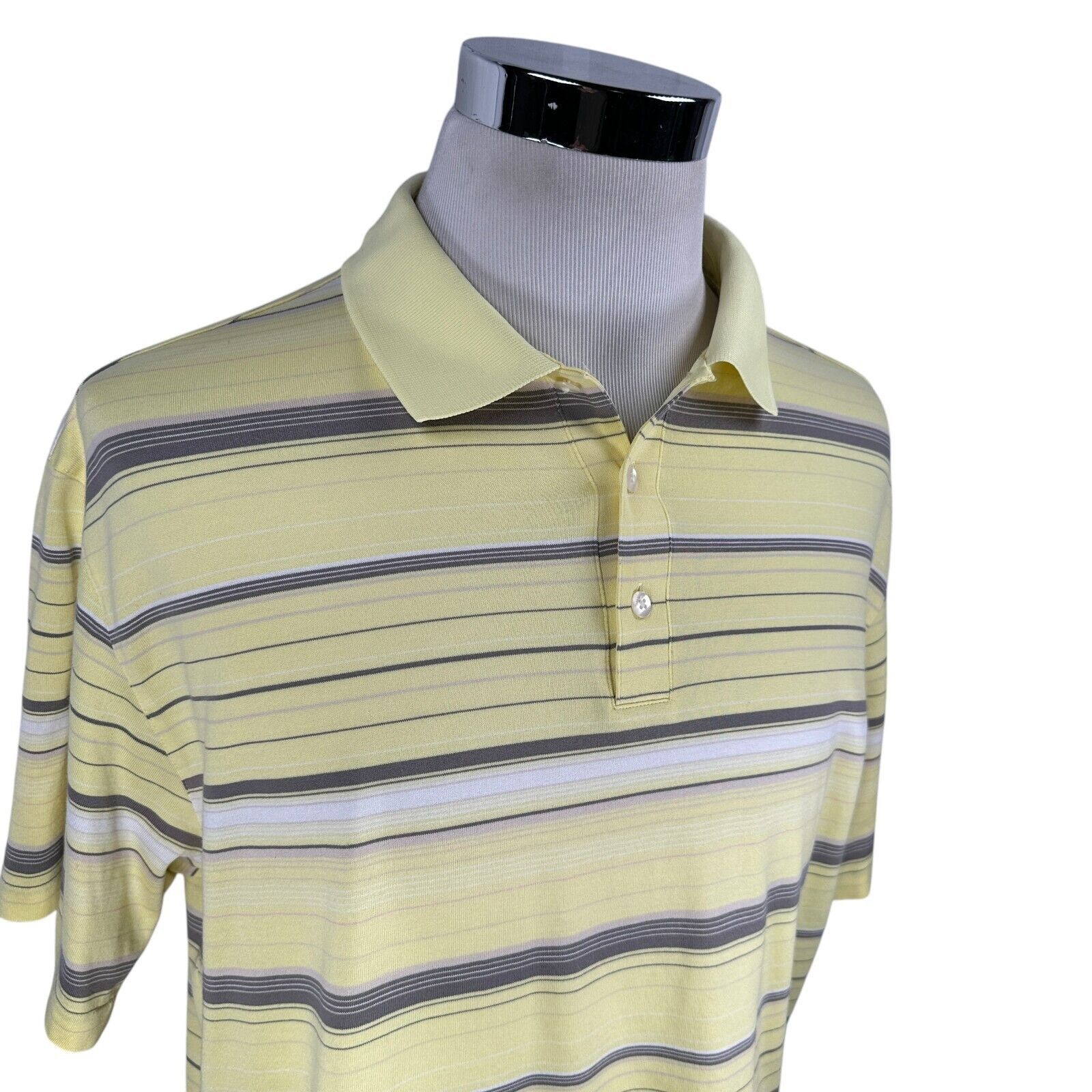 Nike Nike Tiger Woods Polo Shirt Men’s XL Yellow Striped Golf Size US XL / EU 56 / 4 - 2 Thumbnail