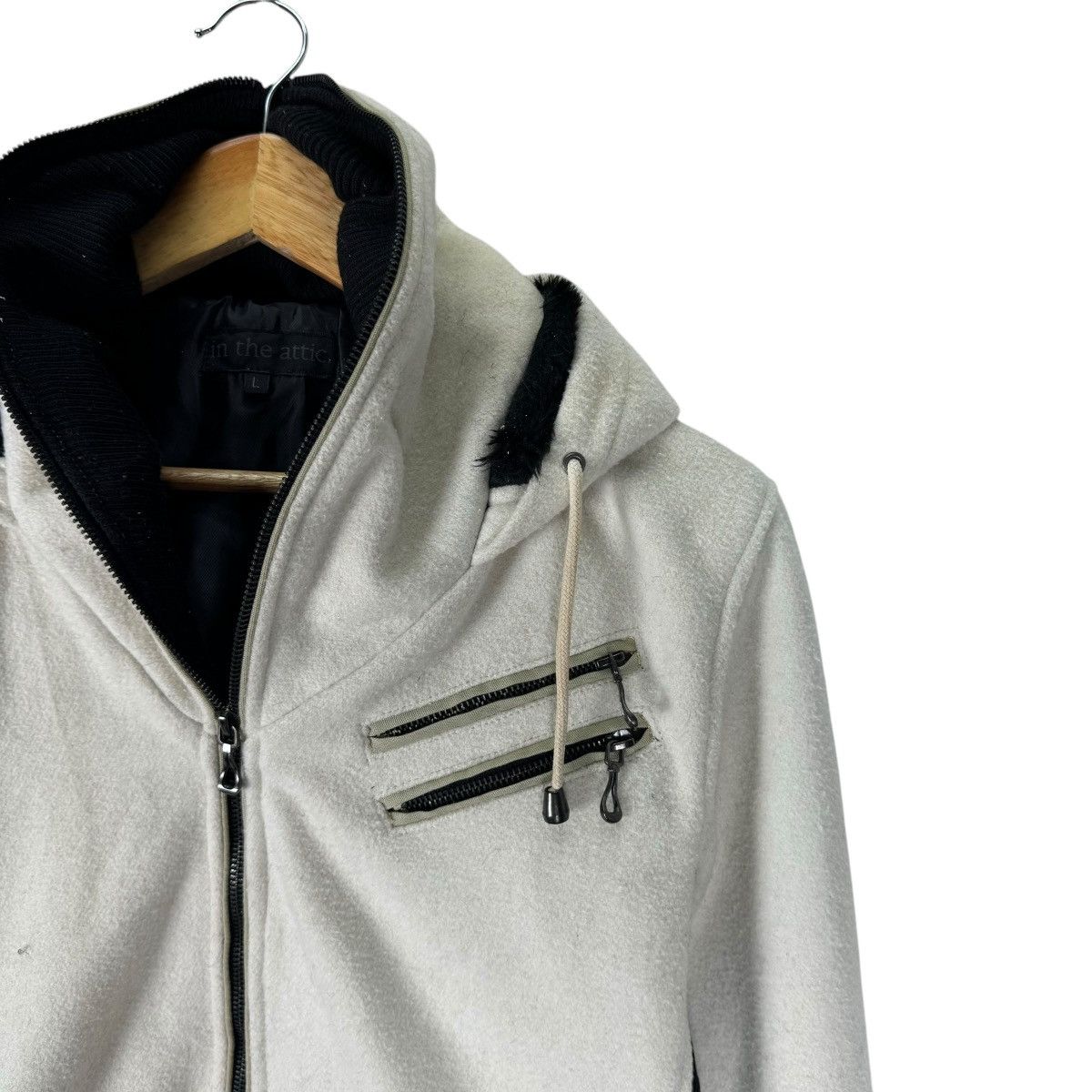 In The Attic 🌟IN THE ATTIC HOODIE FULL ZIP JACKET Size L / US 10 / IT 46 - 4 Thumbnail
