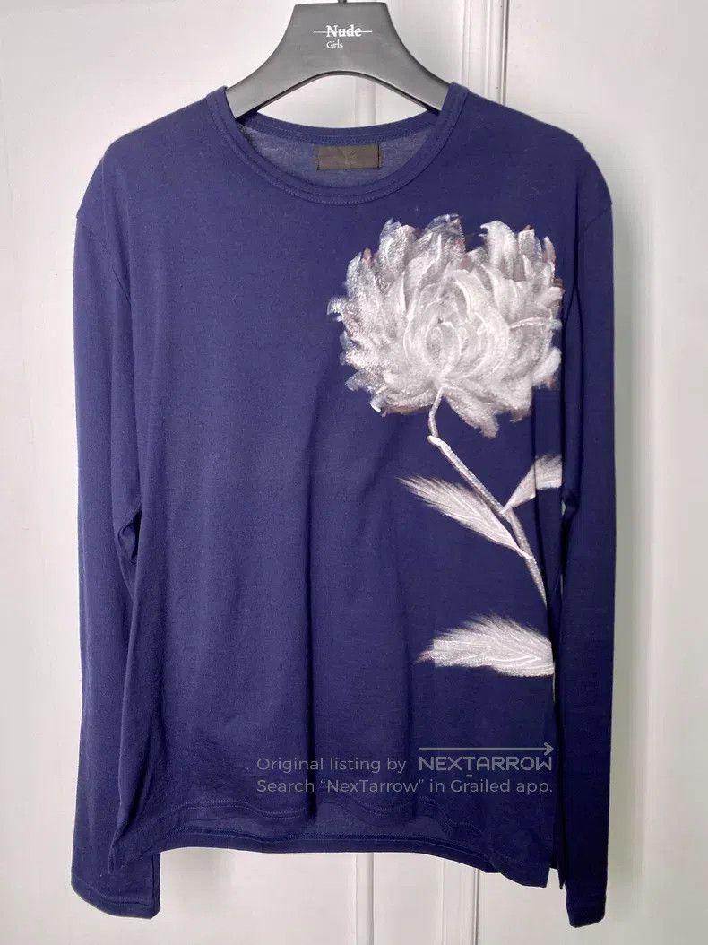 Yohji Yamamoto Yohji Yamamoto Oil Painting Epiphyllum long sleeves Size US L / EU 52-54 / 3 - 1 Thumbnail