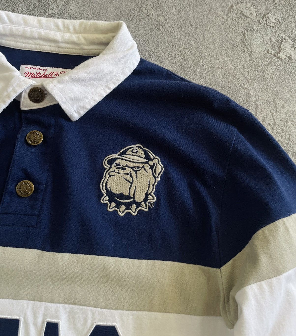 Mitchell & Ness Mitchell & Ness Georgetown HOYAS NCAA Long Sleeve Big LoGo Size US S / EU 44-46 / 1 - 5 Thumbnail