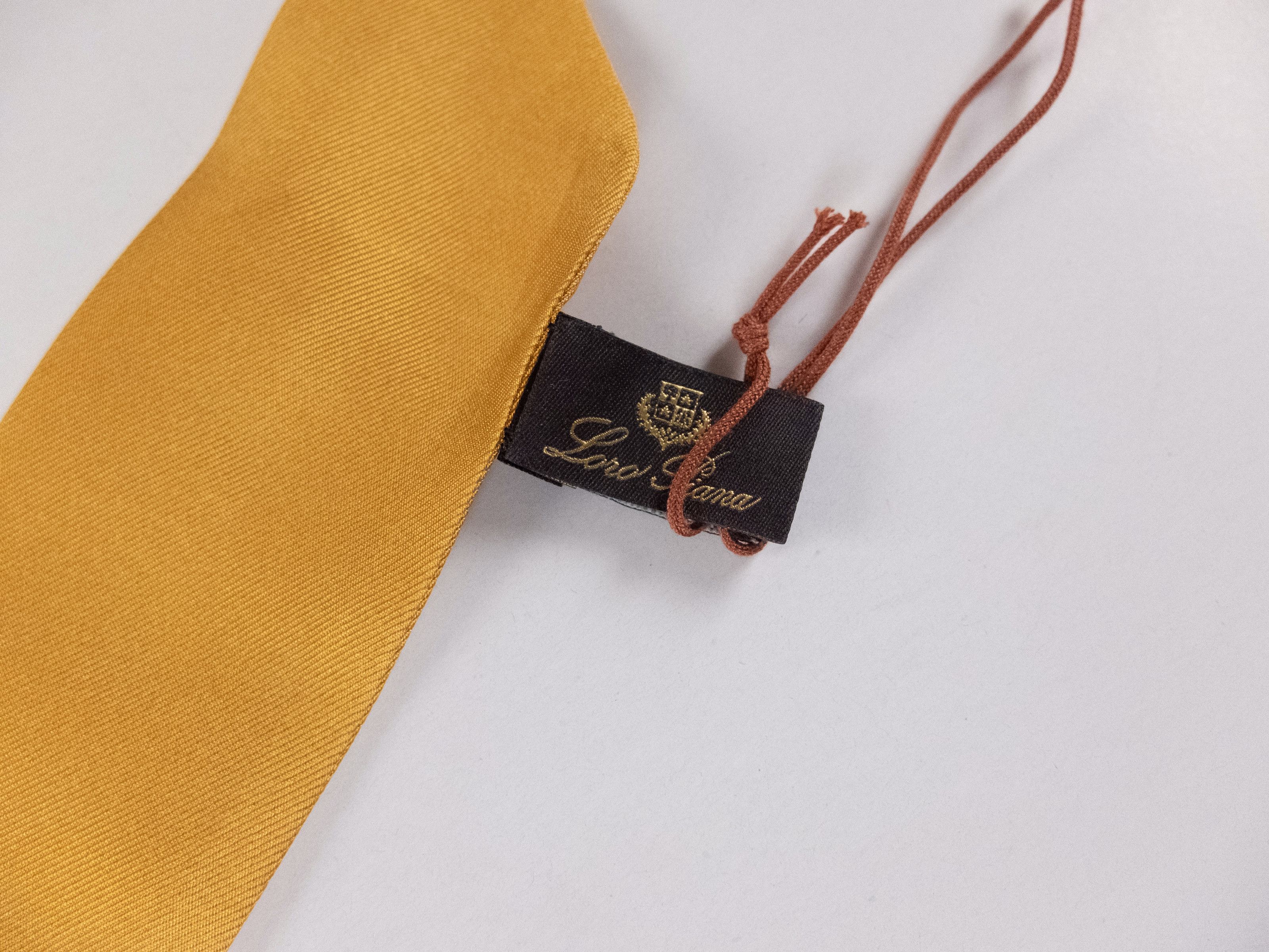 Loro Piana LORO PIANA yellow striped silk mitzah scarf authentic Size ONE SIZE - 2 Thumbnail