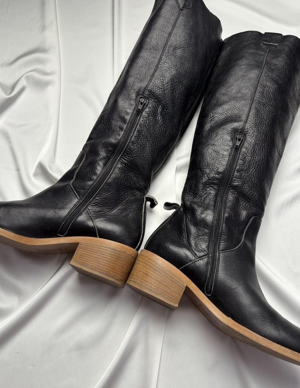 Designer Nude of Scandinavia knee high leather platform boots Size US 10 / IT 40 - 6 Thumbnail