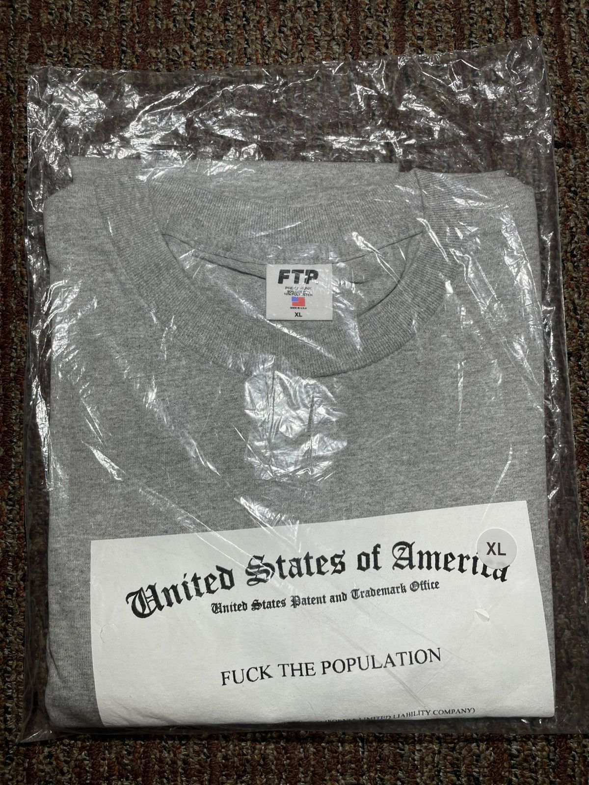 Fuck The Population FTP Trademark Tee (X-Large) Size US XL / EU 56 / 4 - 2 Thumbnail