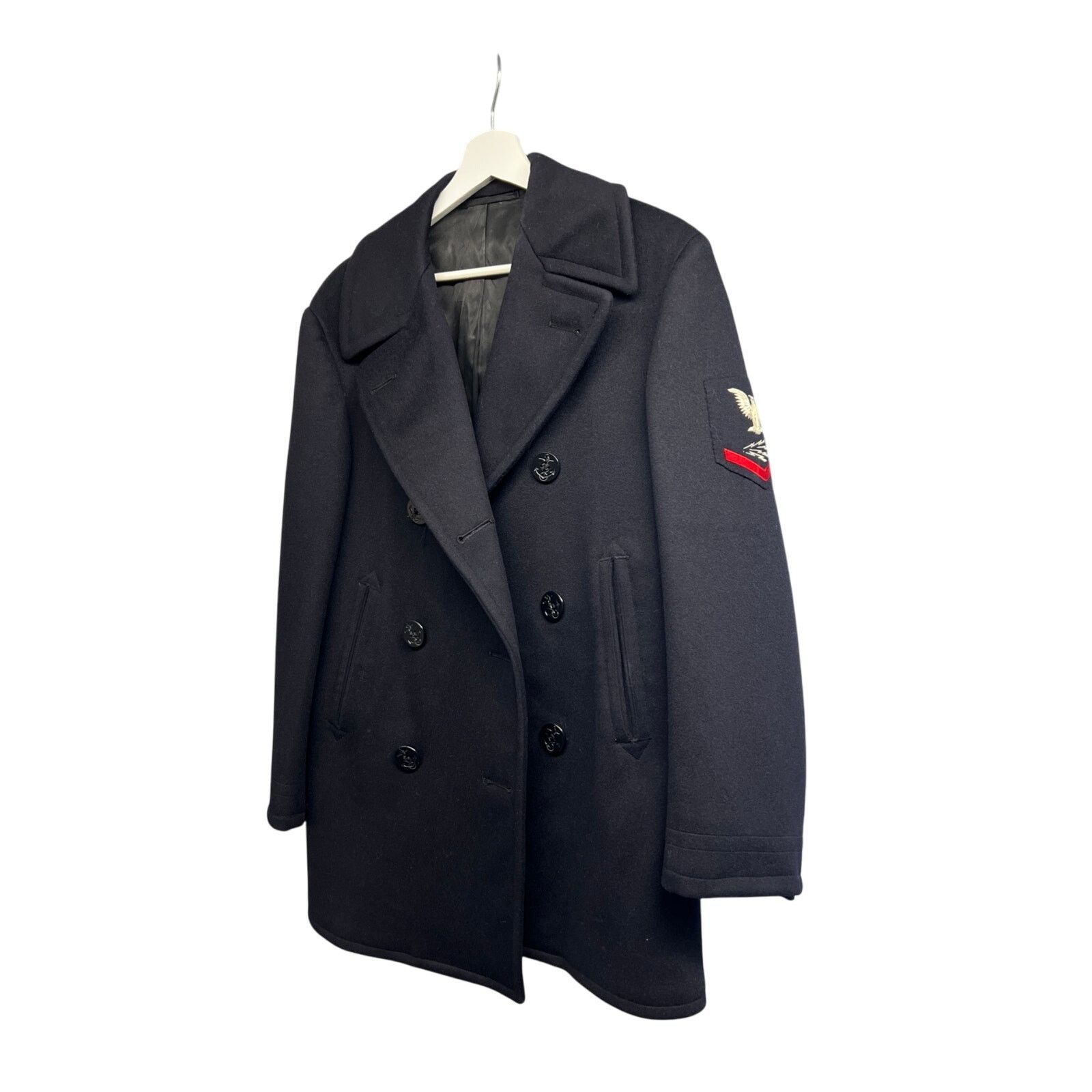 US Navy Military Petty Officer Wool Peacoat Small 36R USA