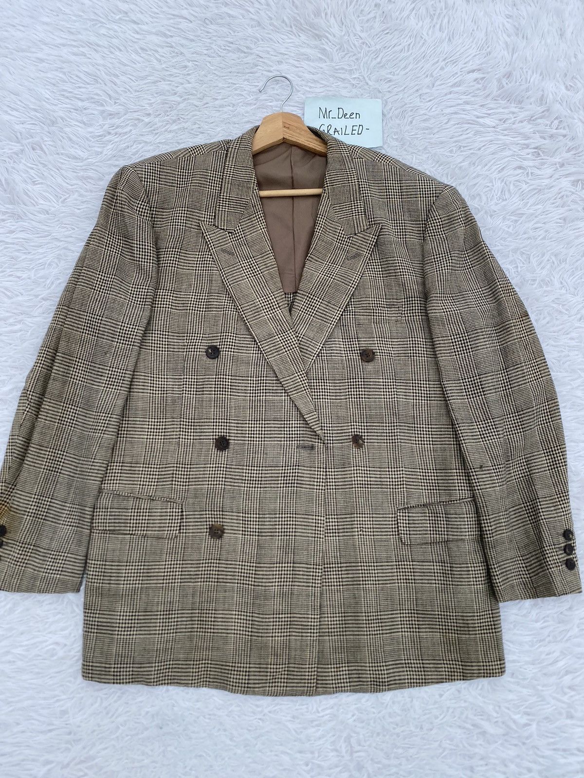 Issey Miyake Rare Vintage Issey Miyake Checkered Brown Blazer Size 38R - 4 Thumbnail