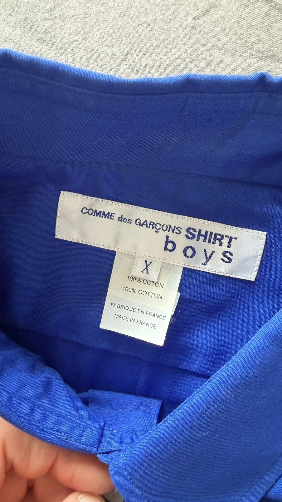 Comme des Garcons SHIRT Comme des garçons SHIRT blue shirt Size US M / EU 48-50 / 2 - 3 Thumbnail