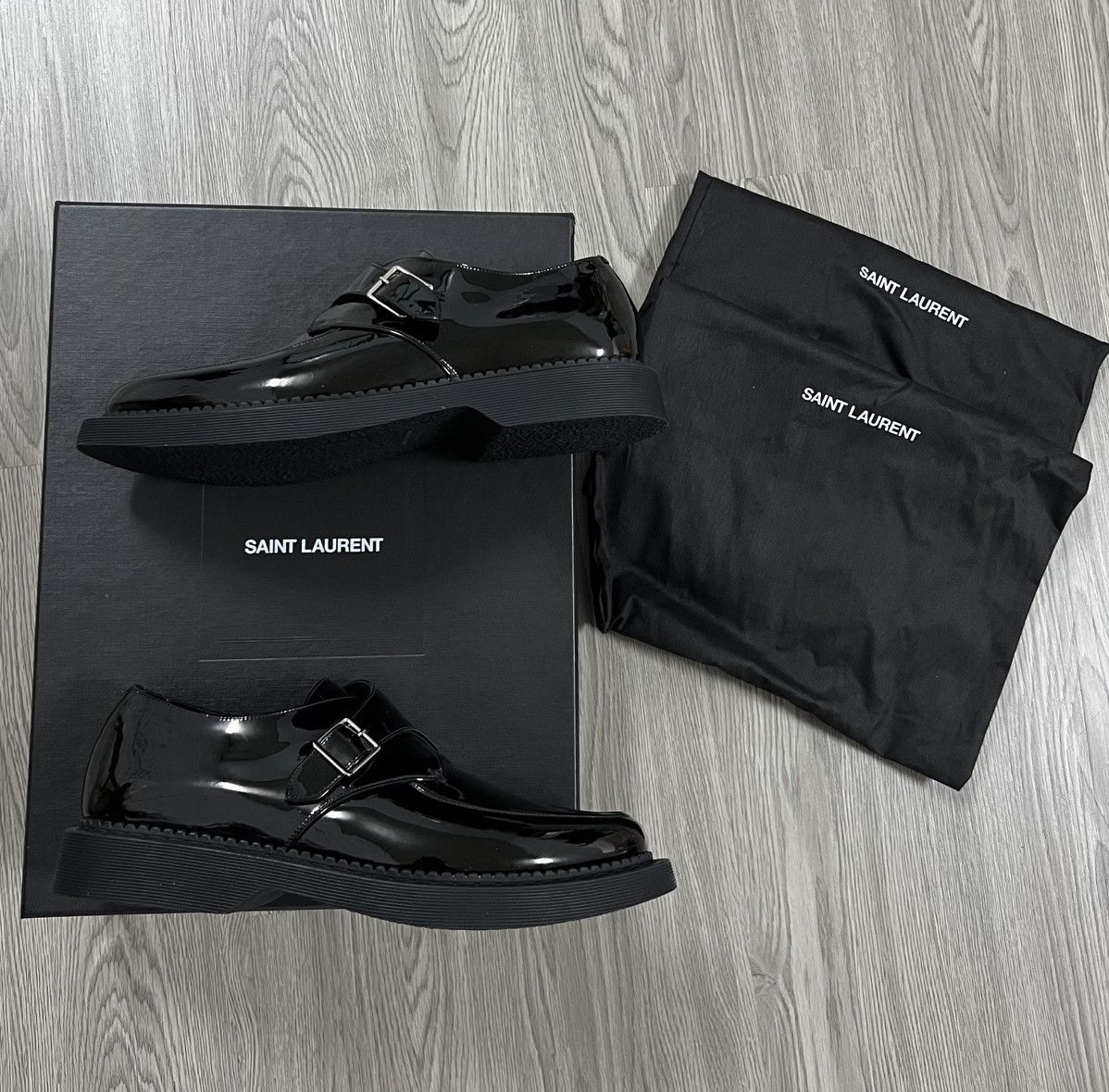 Saint Laurent Paris Saint Laurent Teddy Monkstraps Size US 8 / EU 41 - 3 Thumbnail