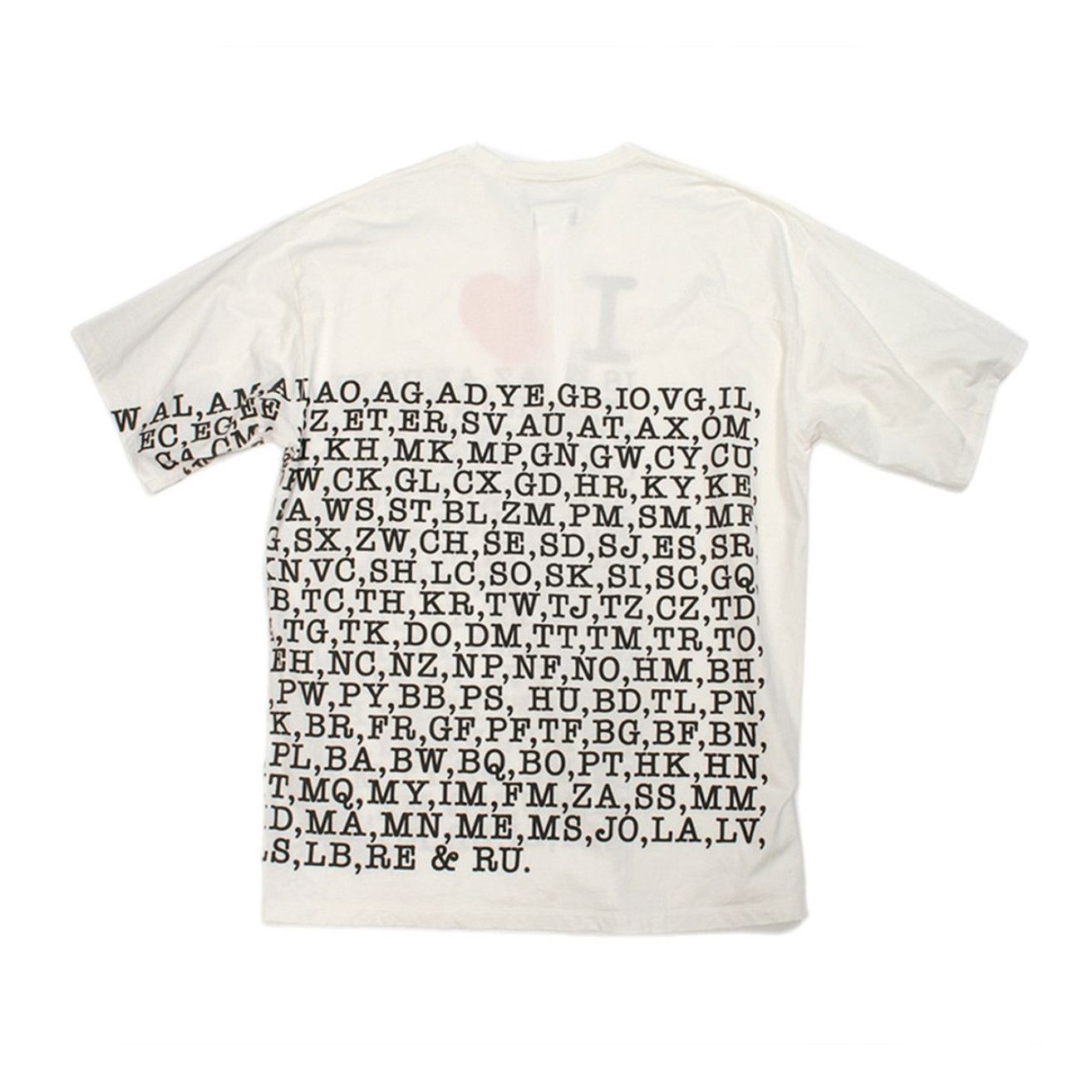 Doublet Compressed "I Love" Earth T-Shirt Size US XL / EU 56 / 4 - 9 Thumbnail