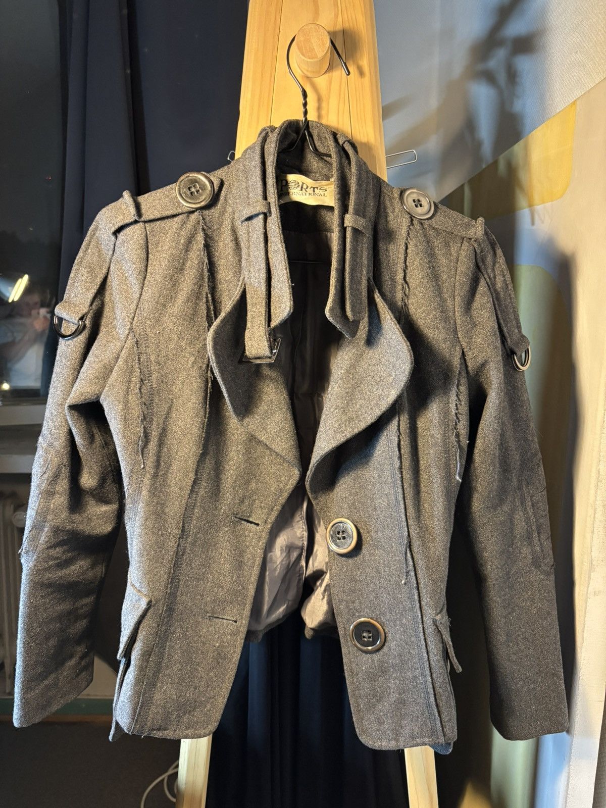 Ports 1961 Grey cropped coat PORTS Size XS / US 0-2 / IT 36-38 - 3 Thumbnail