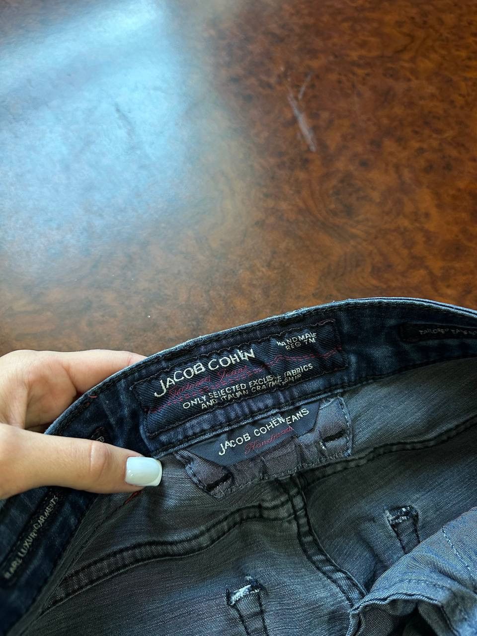Jacob Cohen × Vintage Vintage Y2K Jacob Cohen Luxury Handmaded Denim Jeans Size 31" - 6 Thumbnail