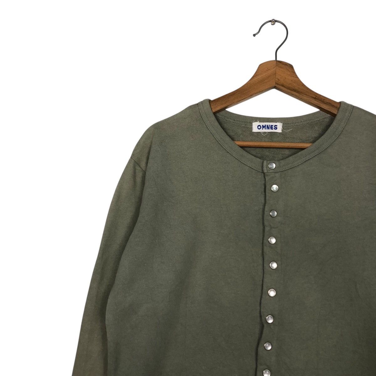 Japanese Brand 📌Rich Green Olive Vintage Cardigan Omnes Issey Miyake Size US M / EU 48-50 / 2 - 7 Thumbnail
