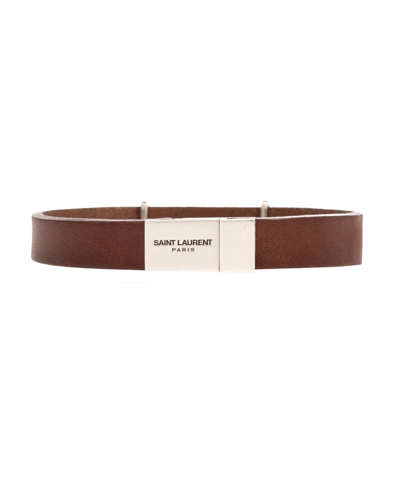 Saint Laurent Paris o1bcso1str0226 Size: M/Cassandre Bracelet in Brown Size ONE SIZE - 3 Thumbnail