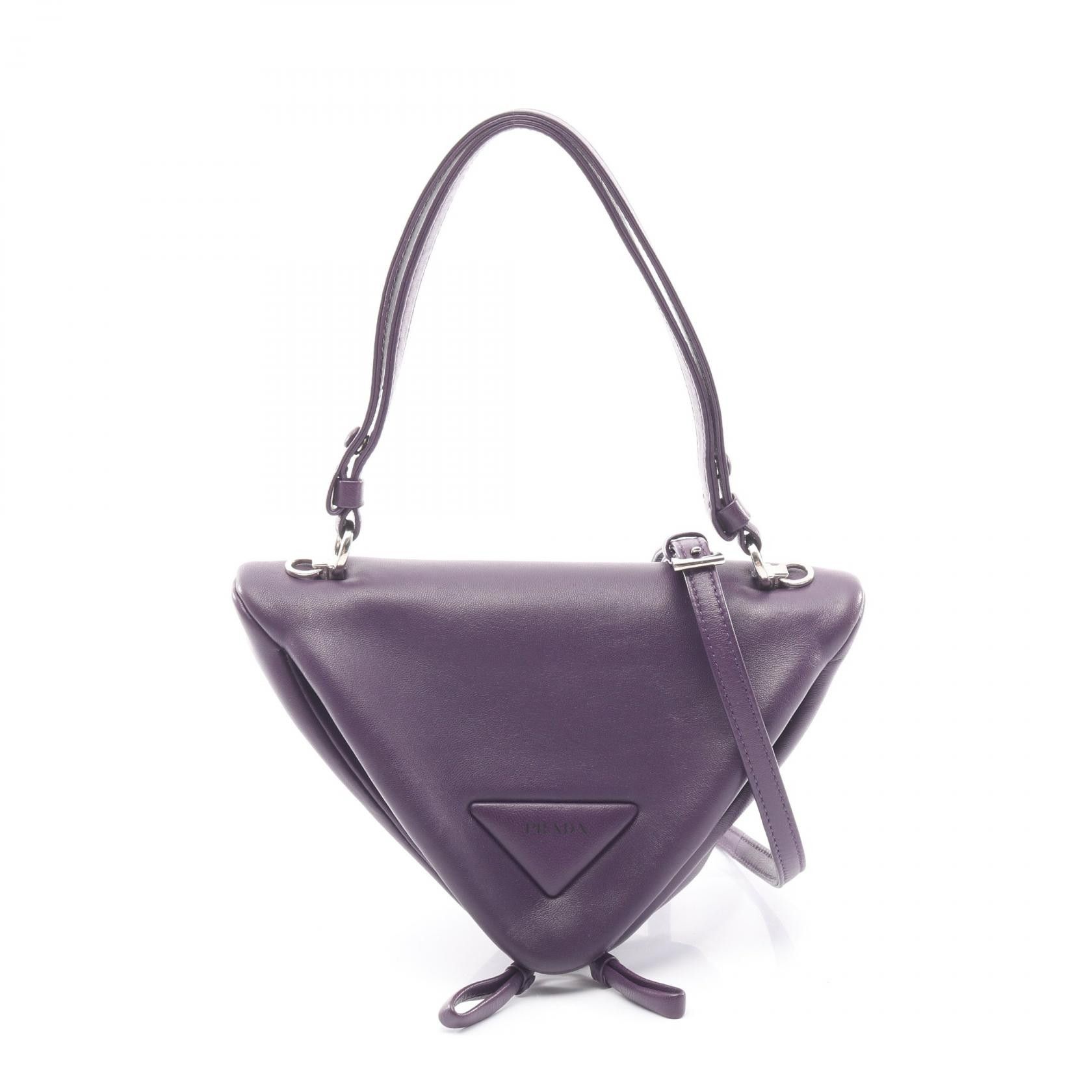 Prada Prada Prada Triangle 2way Leather Handbag Leather Handbag 1BA315 DUTY FREE for USA Size ONE SIZE - 1 Thumbnail