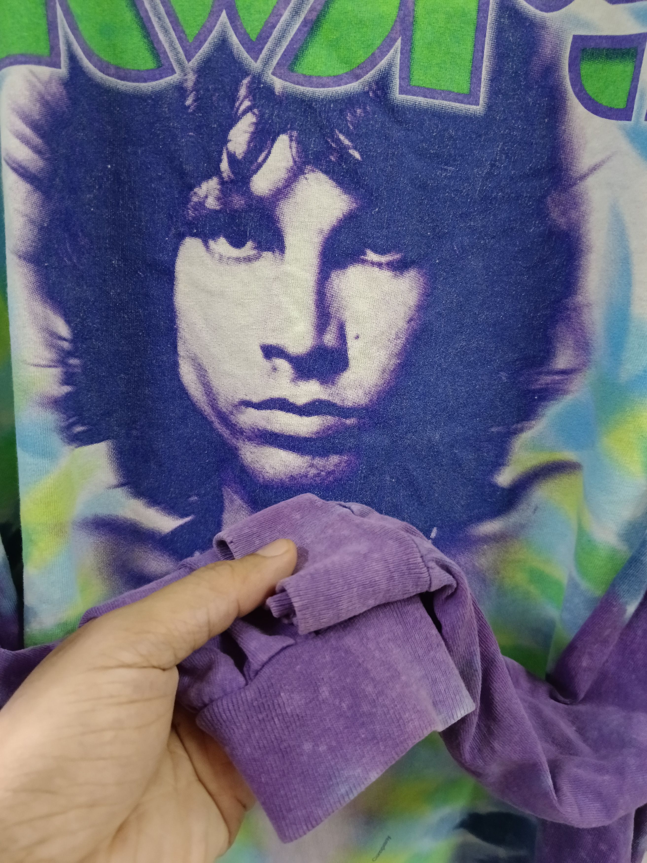 Band Tees × Liquid Blue × Vintage VINTAGE 0VERPRINT TIE DYE THE DOOR RARE🔥 Size US L / EU 52-54 / 3 - 4 Thumbnail