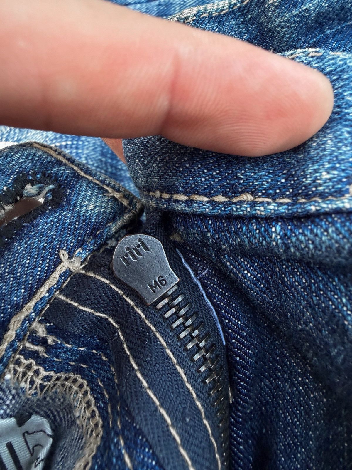 Number (N)ine Number (N)ine AW04 Patch Grunge Denim Size US 32 / EU 48 - 15 Thumbnail