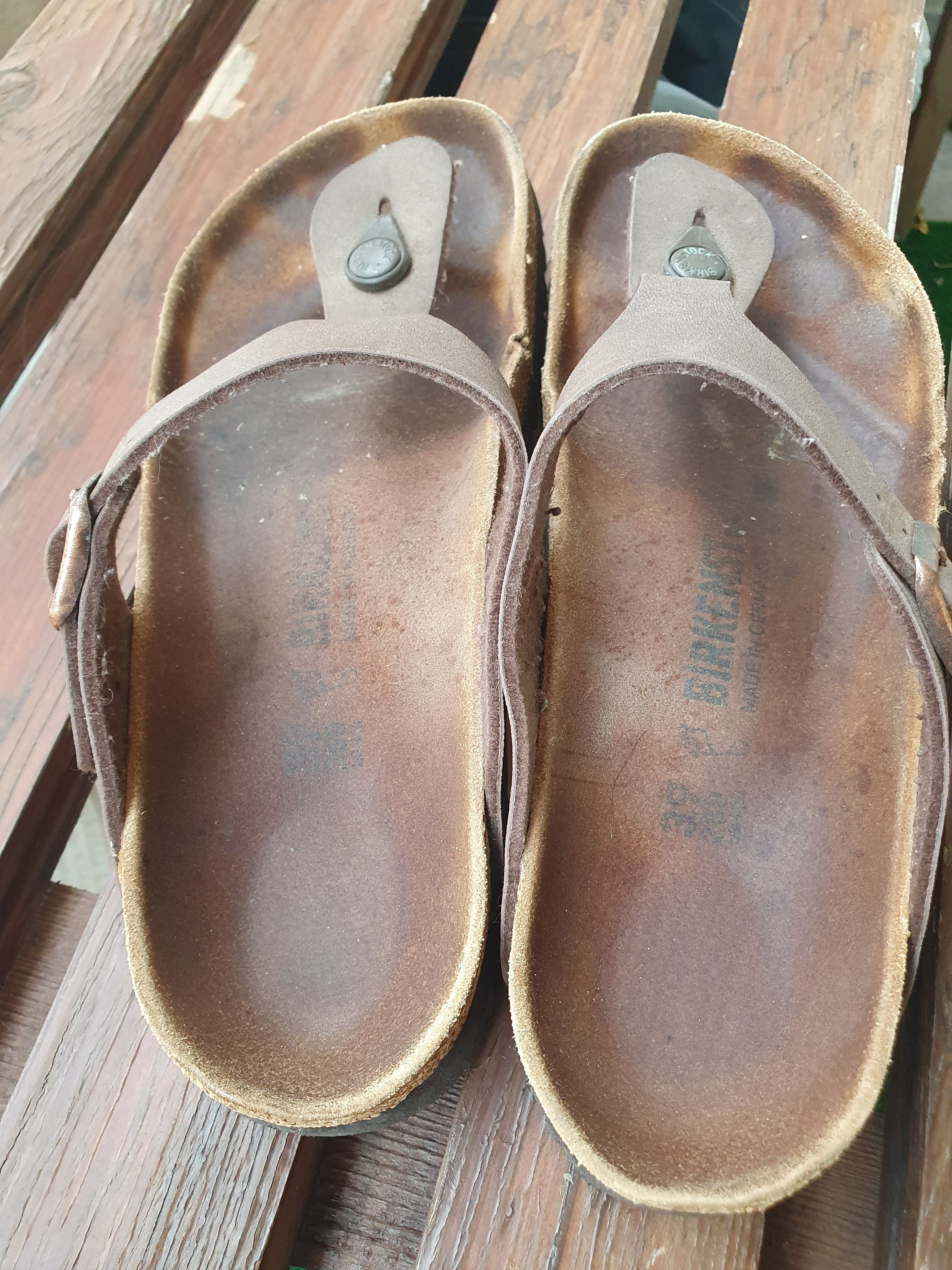 Birkenstock Birkenstock Gizeh Slide Sandals sz 39 Size US 8 / IT 38 - 7 Thumbnail