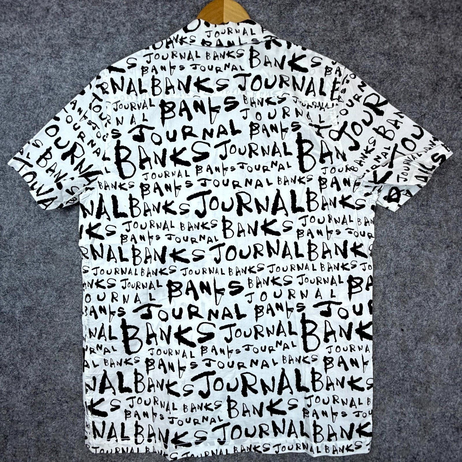 Banks Journal Banks Journal Dunkwell Shirt Small Off White Black Script Size US S / EU 44-46 / 1 - 2 Thumbnail