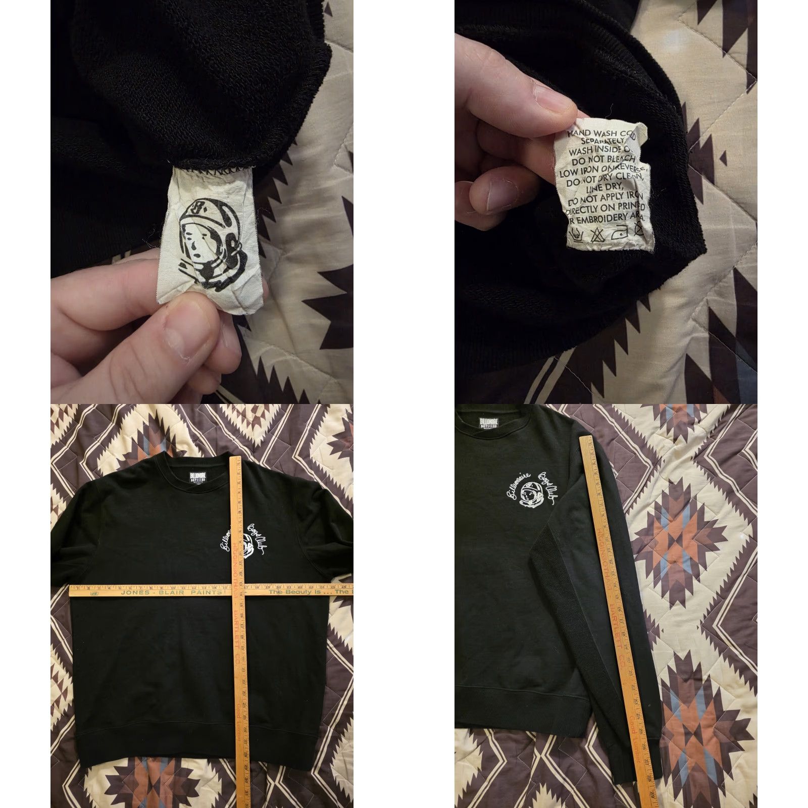 Billionaire Boys Club VINTAGE Billionaire Boys Club Earth Division Crewneck Sweatshirt Embroidered Black XL Size US XL / EU 56 / 4 - 8 Thumbnail