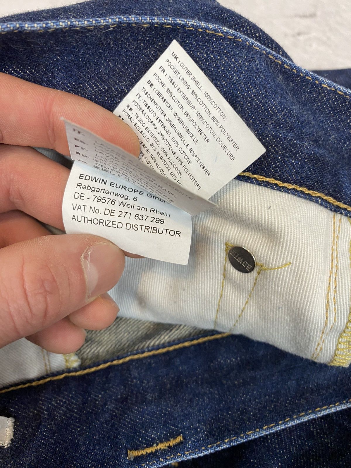 Edwin Vintage Denim Pants Selvedge Pants Japan