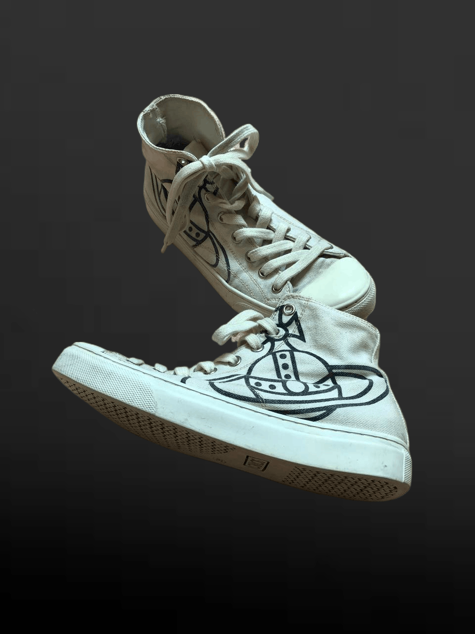 Vivienne Westwood Vivienne Westwood Women's Fabric Mid Top Sneakers Size US 8 / IT 38 - 1 Thumbnail