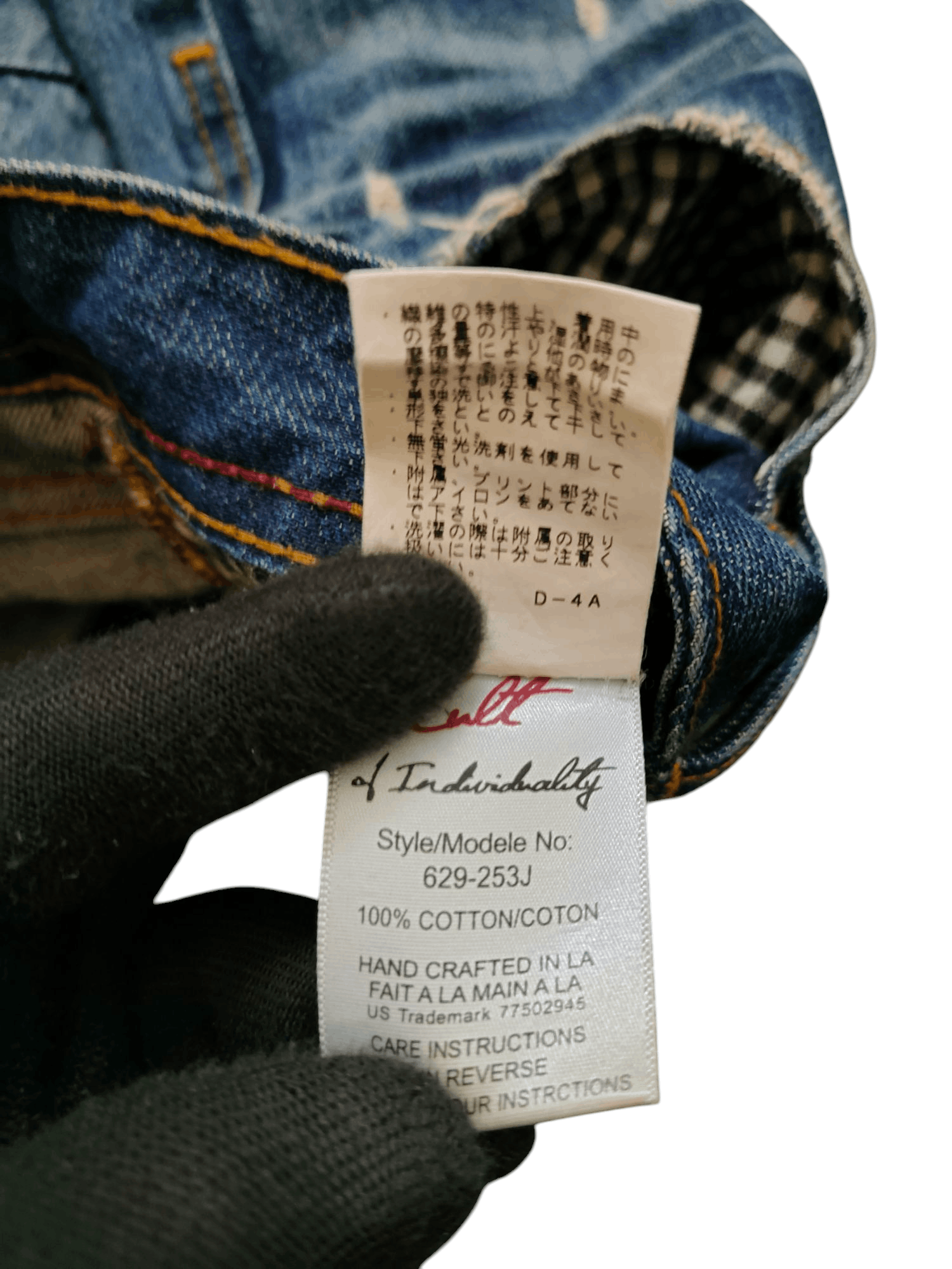 Kapital Cult Of Individuality Distress Clawmark Selvedge Jeans Size US 31 - 16 Thumbnail