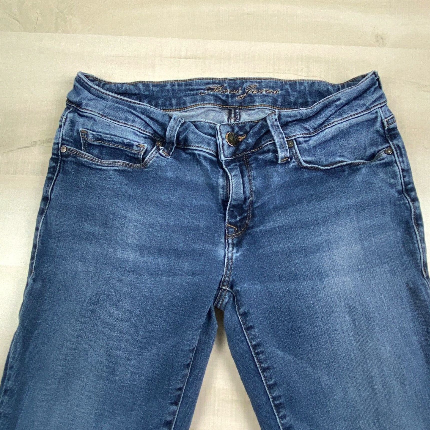 Vintage Mavi Jeans Womens Low Rise Skinny Jeans Medium Wash Blue Denim Size 27" / US 4 / IT 40 - 2 Thumbnail
